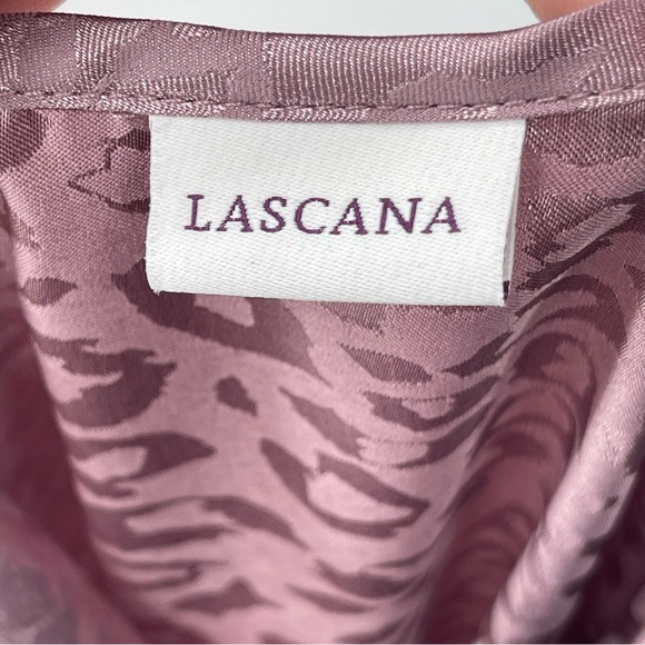LASCANA Purple on Purple Leopard Print Sexy Lingerie Nighty Size 8 - Picture 6 of 8